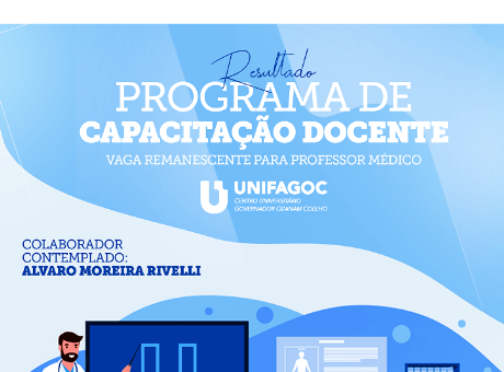 UNIFAGOC divulga resultado da bolsa de mestrado ou doutorado para professor médico da Medicina
