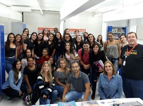Alunos de Administração e Pedagogia da Fagoc visitam o Senai Ubá