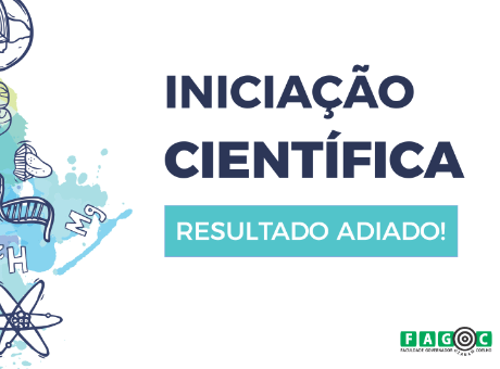 Adiada a data para o Resultado da Iniciação Científica 2019