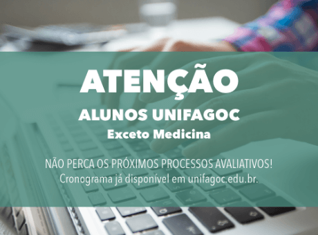 UNIFAGOC divulga cronograma dos próximos Processos Avaliativos