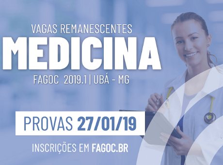 Fagoc abre inscrições para processo seletivo das vagas remanescentes de Medicina 2019.1