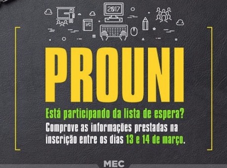 Convocados em lista de espera do Prouni devem comprovar informações até terça (14)