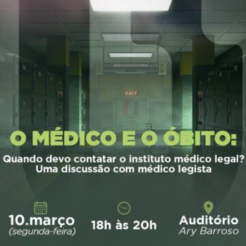 Medicina UNIFAGOC promove palestra sobre atuação do Médico Legista