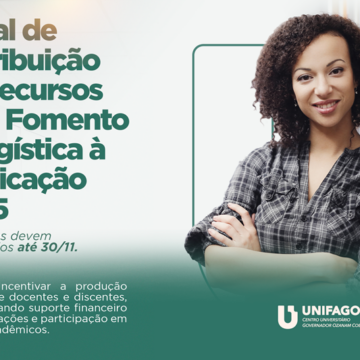 UNIFAGOC abre edital para distribuição de recursos destinados ao fomento e logística de publicações científicas