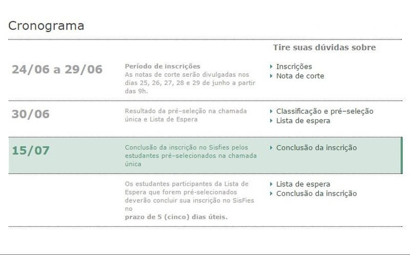 inscrição fies 2016