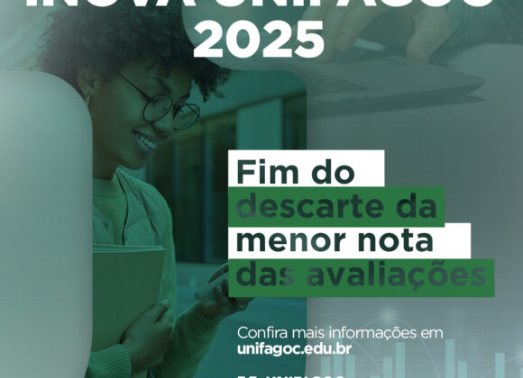 Confira a nova regra do INOVA UNIFAGOC para os estudantes a partir de 2025