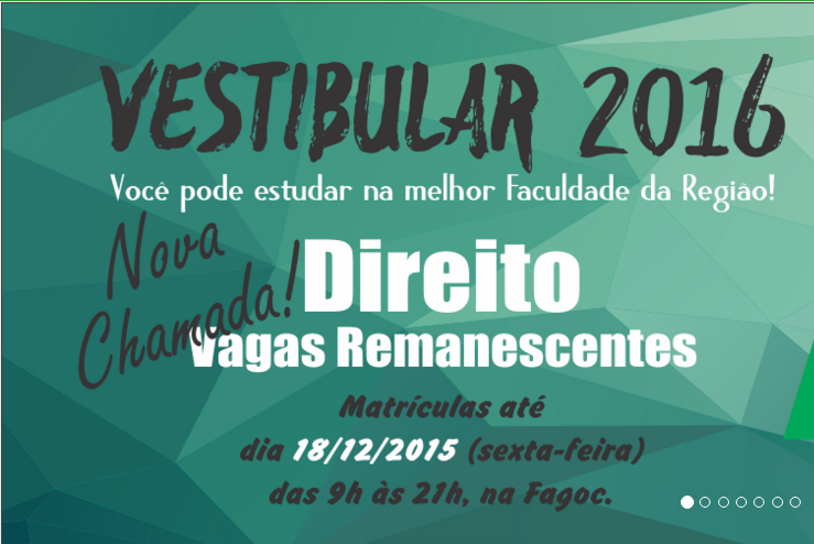 vagas remanescentes de direito