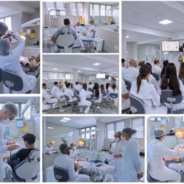 Alunos de Odontologia iniciam o semestre na clínica-escola com treinamento de biossegurança