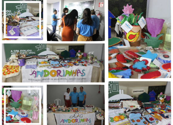 Feira de artesanato da Instituição Andorinhas encanta o UNIFAGOC e fortalece a inclusão social
