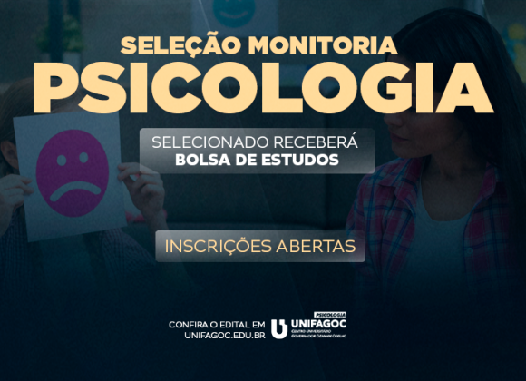 Psicologia UNIFAGOC divulga edital do Programa de Monitoria 2025-1