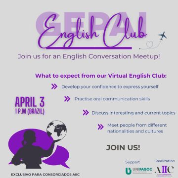 GEPAI English Club: Oportunidade para aprimorar a conversação em inglês
