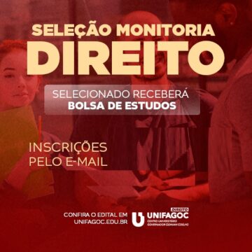 Direito UNIFAGOC divulga Edital do Programa de Monitoria para 2025-1