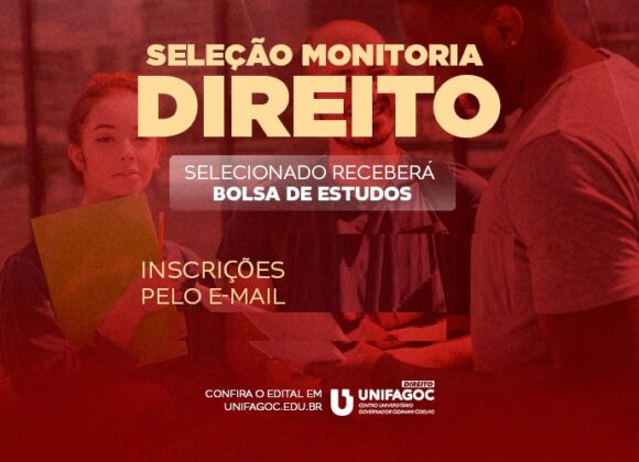 Direito UNIFAGOC divulga Edital do Programa de Monitoria para 2025-1