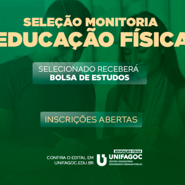 Educação Física UNIFAGOC divulga edital do Programa de Monitoria 2025-1