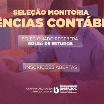 Ciências Contábeis UNIFAGOC divulga edital do Programa de Monitoria 2025-1