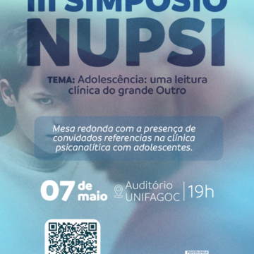 III Simpósio NUPSI promove reflexões sobre a adolescência a partir da Psicanálise