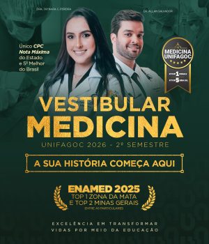 UNIFAGOC entra no último lote de inscrições para o Vestibular de Medicina 2026.2, estude na TOP 1 Minas e TOP 5 Brasil