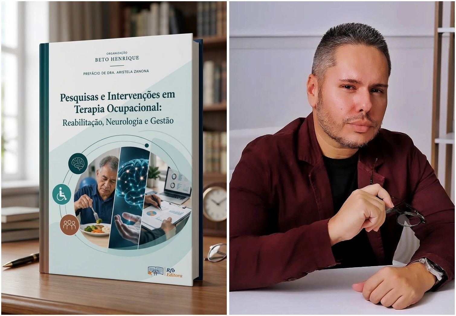 Professor do UNIFAGOC integra obra sobre pesquisas e intervenções em Terapia Ocupacional