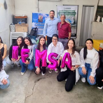 Alunos da Medicina, membros da IFMSA Brazil UNIFAGOC, realizam ação solidária em apoio à Associação Monsenhor Lincoln Ramos