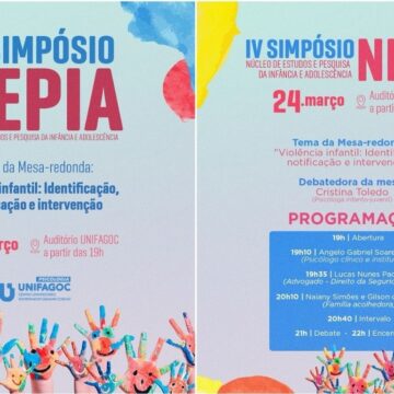 Psicologia do UNIFAGOC promove IV Simpósio do NEPIA com foco na proteção à infância