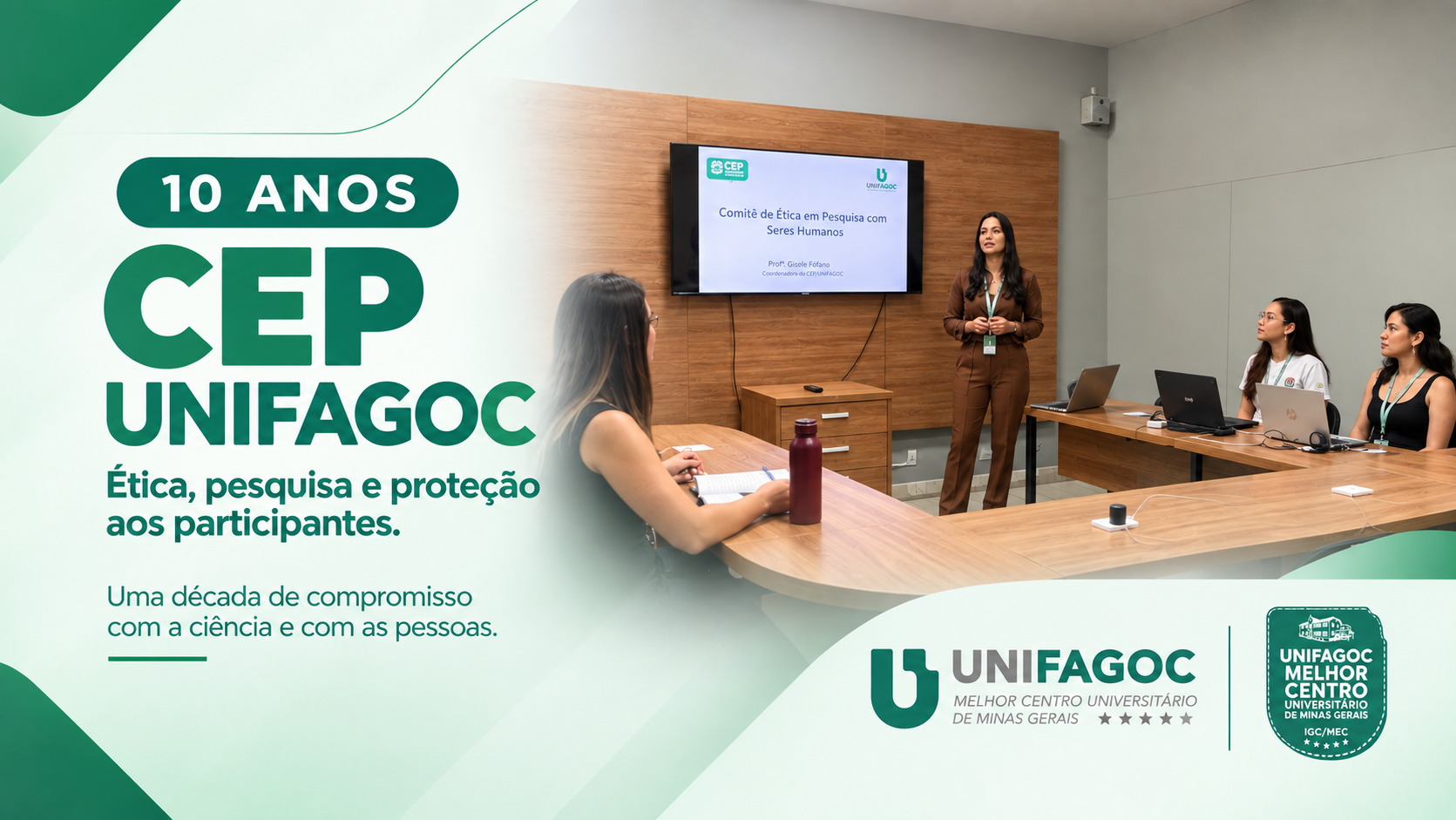 CEP UNIFAGOC completa 10 anos e consolida compromisso com ética, pesquisa e proteção aos participantes