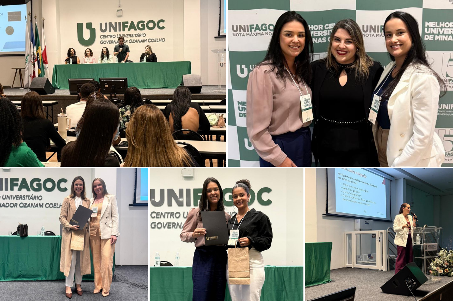 VI Semana Acadêmica de Estética e Cosmética do UNIFAGOC promove aprendizado, prática e integração profissional