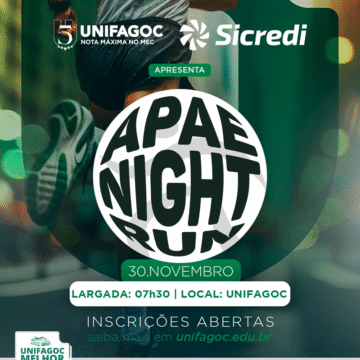 APAE Night Run 2025: retirada dos kits será realizada nos dias 28 e 29/11