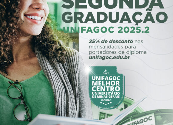 Portadores de Diploma: UNIFAGOC oferece desconto especial para quem deseja fazer nova graduação no 2º semestre de 2025