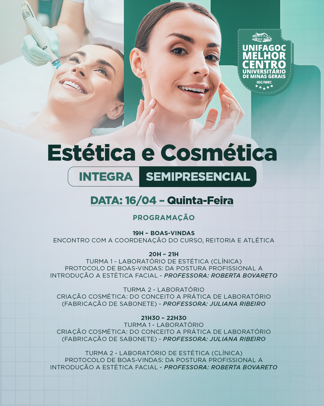 UNIFAGOC promove Integra do curso de Estética e Cosmética ...