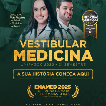 UNIFAGOC entra no último lote de inscrições para o Vestibular de Medicina 2026.2, estude na TOP 1 Minas e TOP 5 Brasil