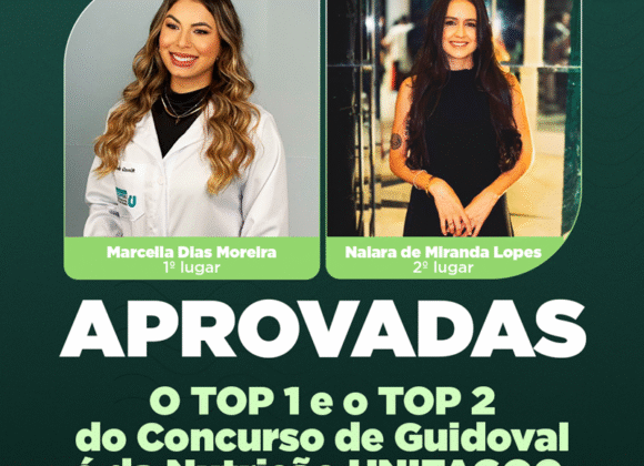 Egressas de Nutrição do UNIFAGOC conquistam 1º e 2º lugar em concurso da Prefeitura de Guidoval