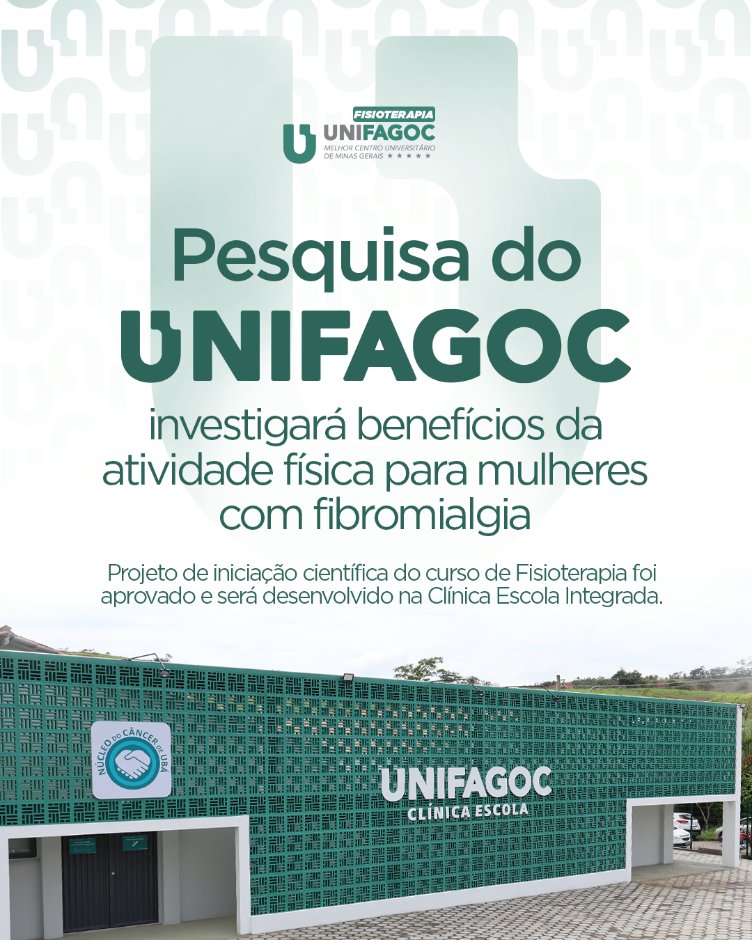 Pesquisa da Fisioterapia UNIFAGOC investigará benefícios da atividade física para mulheres com fibromialgia