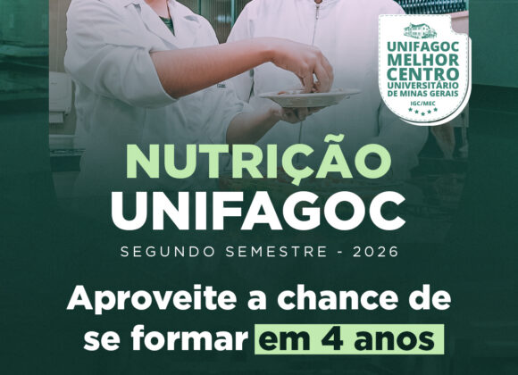 Nutrição UNIFAGOC: ingressando em 2026-2, estudantes ainda poderão concluir a graduação em 4 anos
