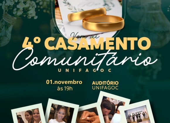 Inscrições abertas para o IV Casamento Comunitário do UNIFAGOC