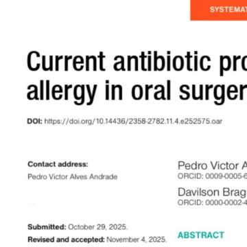 Aluno e professor do UNIFAGOC publicam artigo em revista de referência nacional na Odontologia