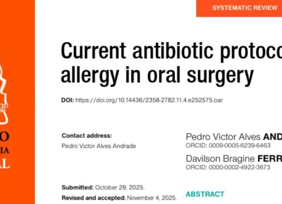 Aluno e professor do UNIFAGOC publicam artigo em revista de referência nacional na Odontologia