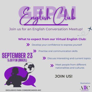 GEPAI retoma English Club e abre inscrições para alunos do UNIFAGOC