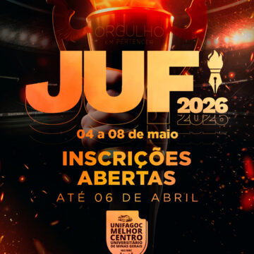 Inscrições abertas para a 7ª edição do JUF UNIFAGOC que acontecerá de 4 a 8 de Maio