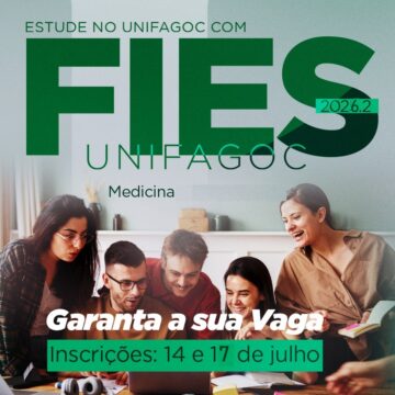 Fies 2026-2: UNIFAGOC oferece vagas para o curso de Medicina