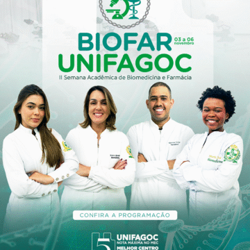 BIOFAR UNIFAGOC promove integração entre Biomedicina e Farmácia em programação repleta de palestras e minicursos