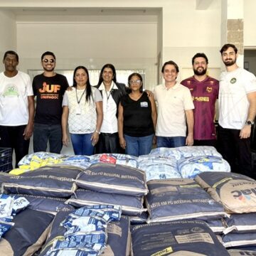 Além do esporte: JUF 2026 arrecada 1 tonelada de leite em pó para o Banco de Alimentos de Ubá