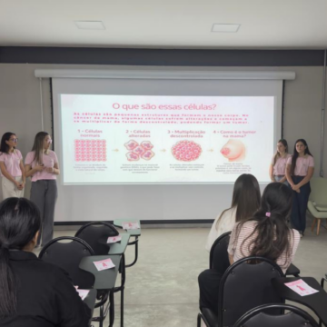 RH do UNIFAGOC e Liga Acadêmica de Fisioterapia promovem ação do Outubro Rosa voltada aos colaboradores