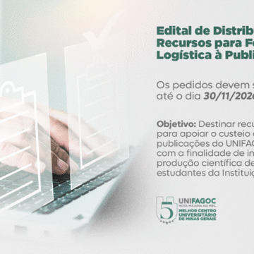 UNIFAGOC abre edital para distribuição de recursos destinados ao fomento e logística de publicações científicas 2026