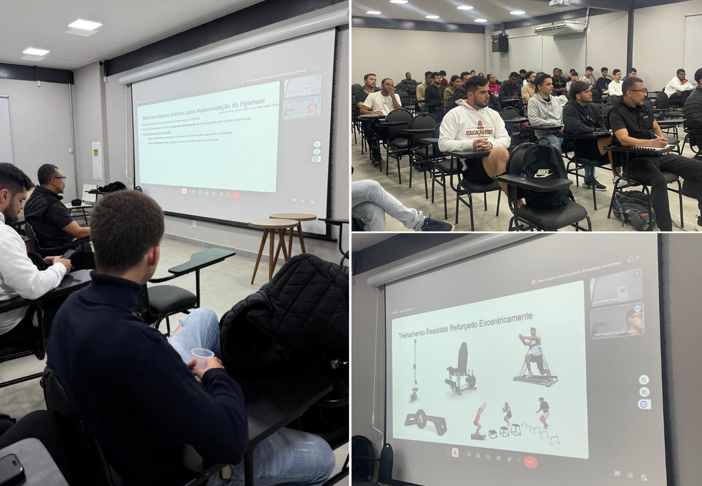 Educação Física do UNIFAGOC recebe palestra com profissional atuante na Espanha sobre treinamento com Flywheel