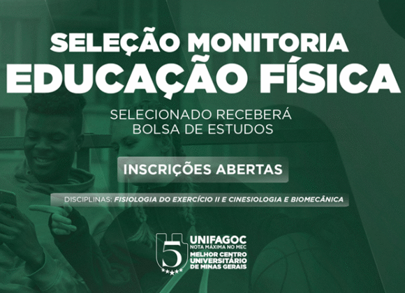 Educação Física UNIFAGOC divulga edital de Monitoria para 2026-1