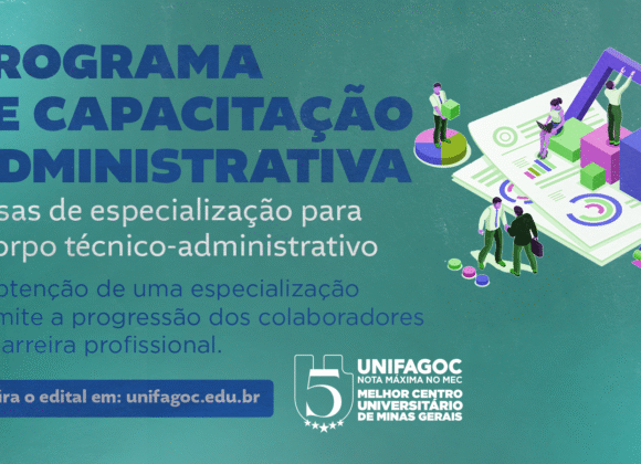 UNIFAGOC abre novo edital com bolsas de pós-graduação para colaboradores técnico-administrativos