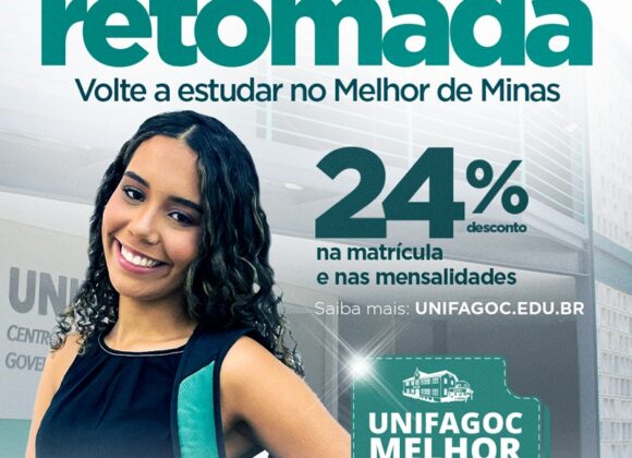 Projeto Retomada 2026-1: volte a estudar no UNIFAGOC com até 24% de desconto