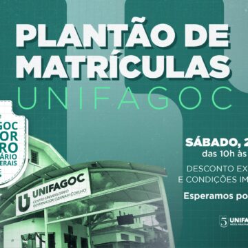 UNIFAGOC realiza plantão de matrículas neste sábado (28)
