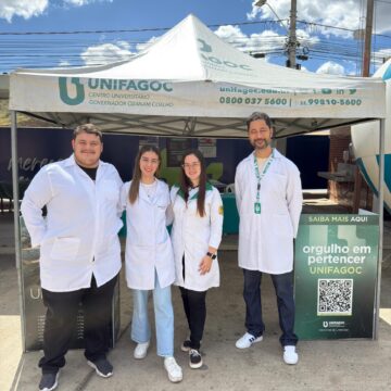 Estudantes de Fisioterapia do UNIFAGOC participam da SIPAT da Itatiaia