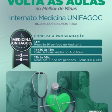 Volta às aulas 2026.1 do Internato da Medicina UNIFAGOC acontece na próxima segunda-feira (19)